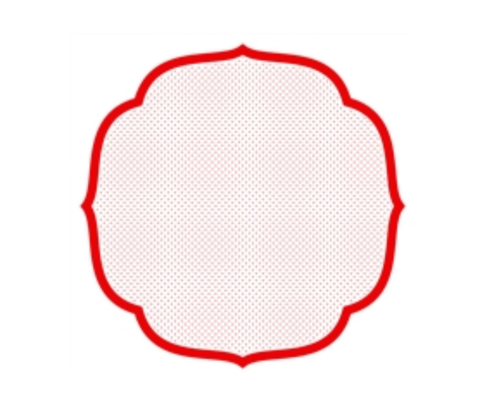 Red Dot Paper Placemats-Set of 12